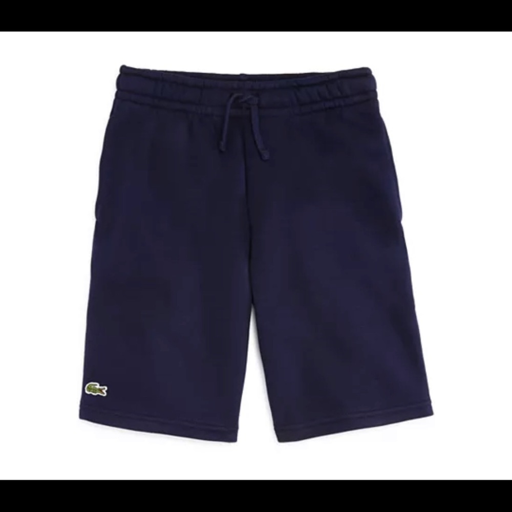 Lacoste navy blue sweat shorts
